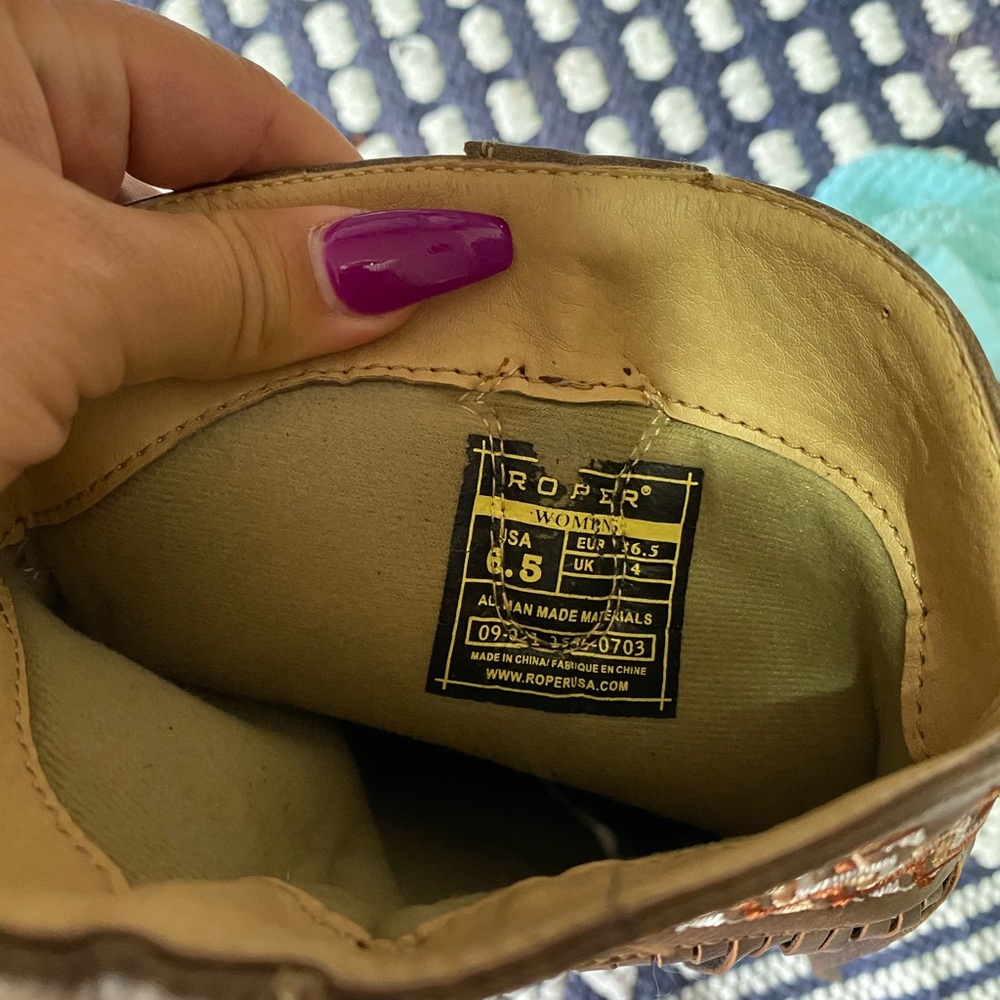 Fringe boots (Roper) 6.5 - Picture 5 of 7